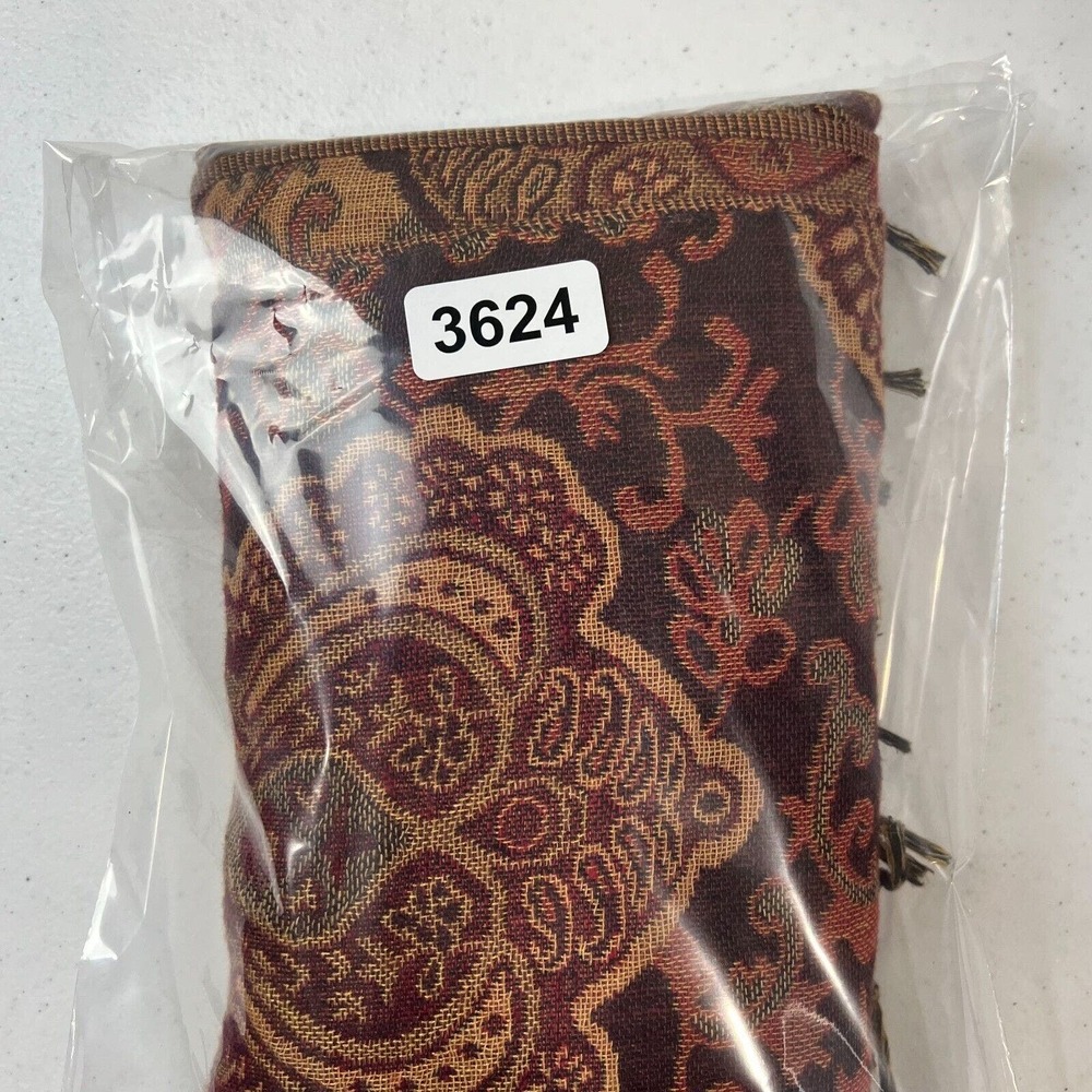 Fashion Outlined Pashmina Paisley Scarf Shawl Wrap Multicolor One Size - Picture 7 of 7